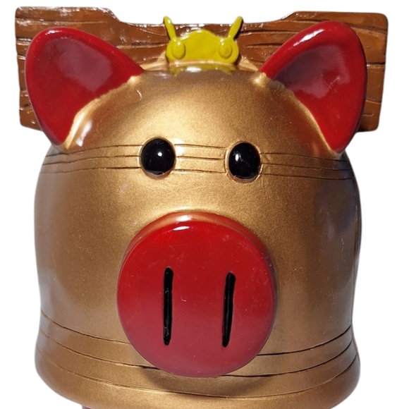 MLB Other - Gold Piggy Bank with Red Accents